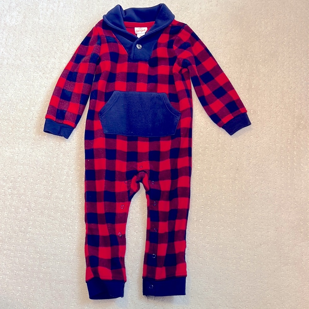 Cat & Jack Fleece Jumpsuit- 12-18 Months